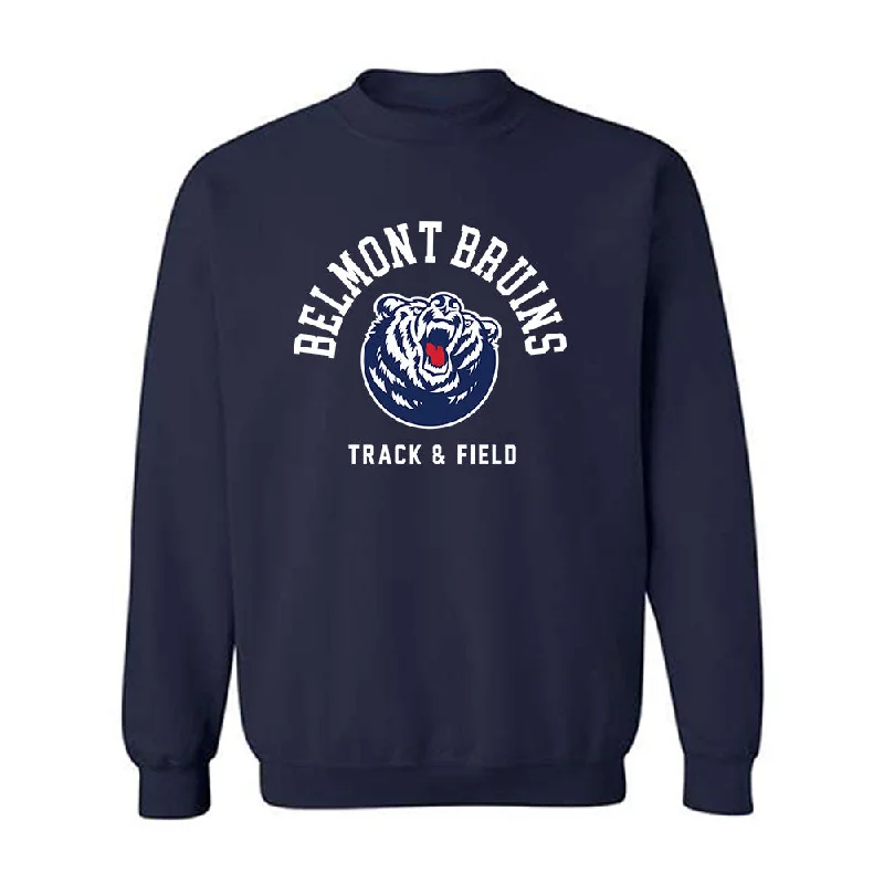 Belmont - NCAA Women's Track & Field : Anna Barr - Classic Shersey Crewneck Sweatshirt Hoodie with Monochrome Minimalist Simple Belmont - NCAA Women's Track & Field : Anna Barr - Classic Shersey Crewneck Sweatshirt Hoodie with Monochrome Minimalist Simple