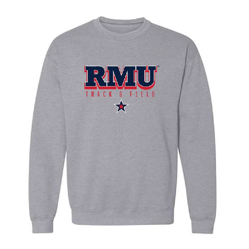 Robert Morris - NCAA Women's Track & Field : Hannah McDanel - Classic Shersey Crewneck Sweatshirt Hoodie with Color Block Contrast Stylish Robert Morris - NCAA Women's Track & Field : Hannah McDanel - Classic Shersey Crewneck Sweatshirt Hoodie with Color Block Contrast Stylish