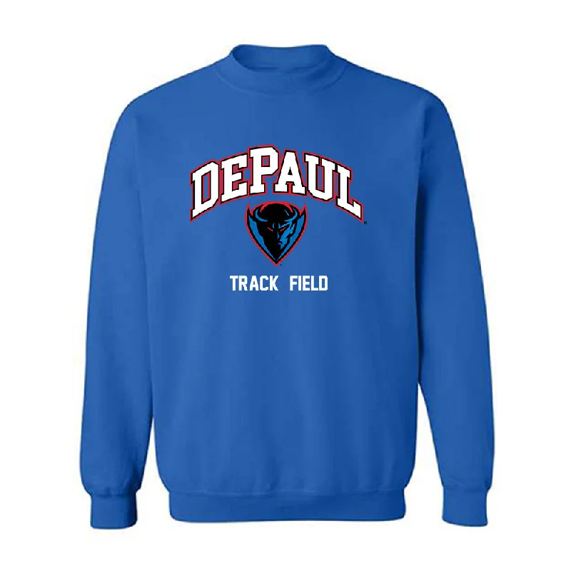 DePaul - NCAA Women's Track & Field : Jaiah Hopf - Classic Shersey Crewneck Sweatshirt Hoodie with Ribbed Neckline Snug Warm