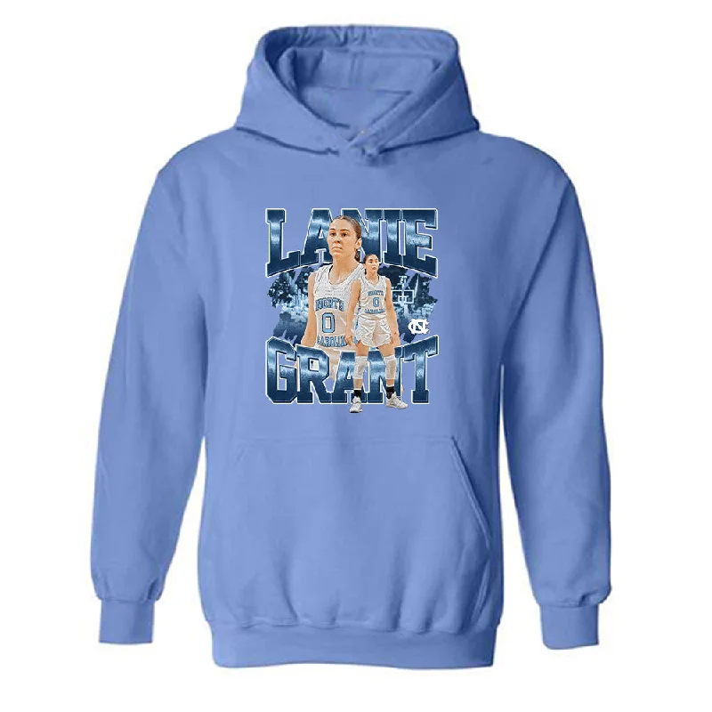 UNC - NCAA Women's Basketball : Lanie Grant - Hooded Sweatshirt Hoodie with Hem Patch Decorative Personalized UNC - NCAA Women's Basketball : Lanie Grant - Hooded Sweatshirt Hoodie with Hem Patch Decorative Personalized