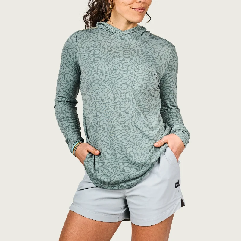 Women's Buxton Tech Hoodie Hoodie with Rhinestones Sparkly Elegant