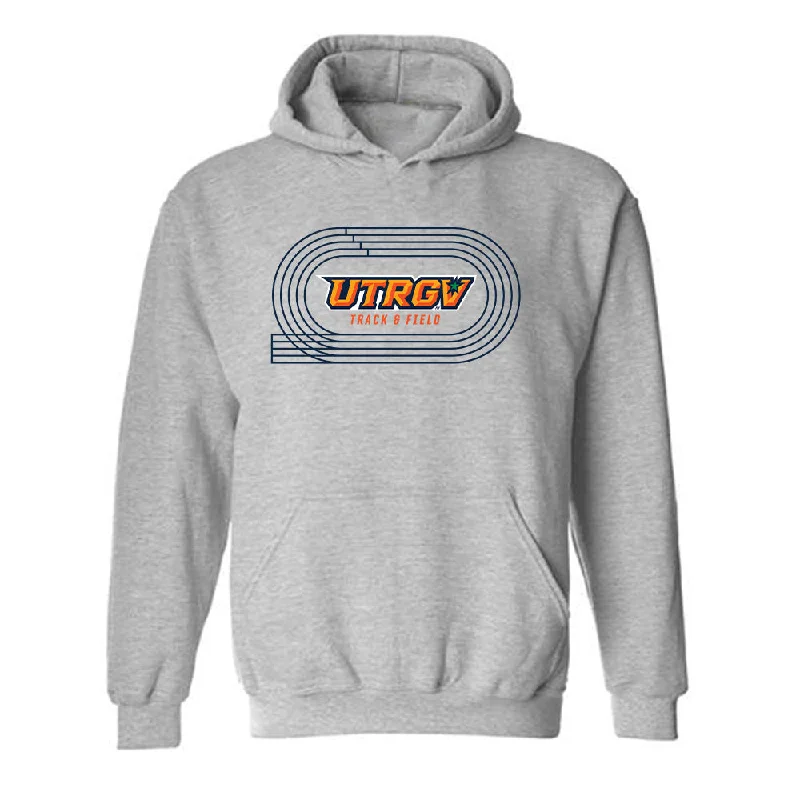 UTRGV - NCAA Women's Track & Field : Ashley Lingueno - Sports Shersey Hooded Sweatshirt Hoodie with Drawstring Waist Adjustable Fitted UTRGV - NCAA Women's Track & Field : Ashley Lingueno - Sports Shersey Hooded Sweatshirt Hoodie with Drawstring Waist Adjustable Fitted