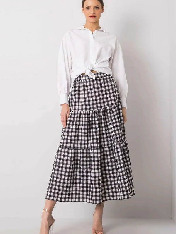 Skirt Rue Paris silk skirt smooth