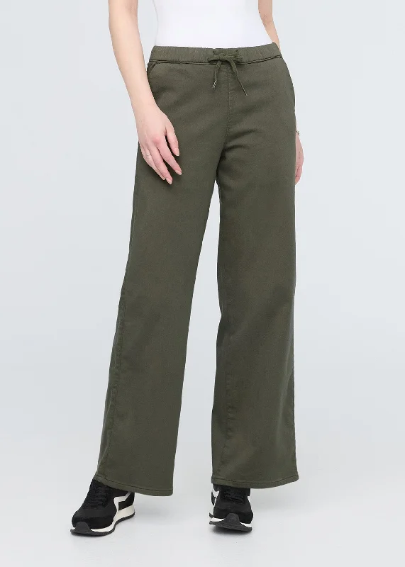 No Sweat Wide Leg Pant - Thyme Trendy Printed Pants