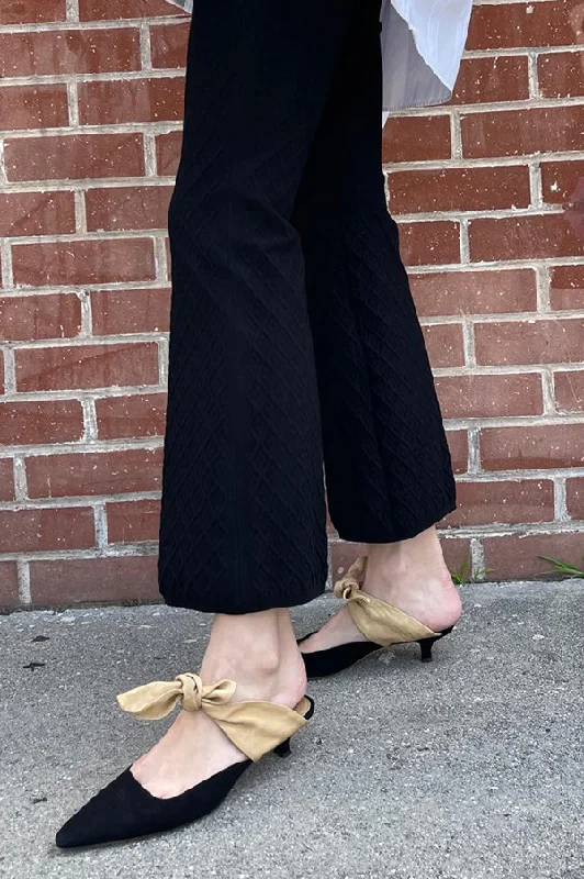 Kickit Pants In Black Lightweight Linen Pants