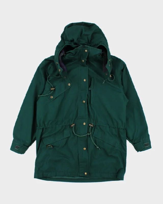 Eddie Bauer Wool Lined Jacket - M Zip Front Button Front Snap Front
