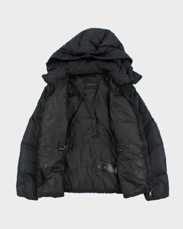 Vintage Women's Coach Hooded Puffer Jacket - L Cotton Jacket Linen Jacket Terry Jacket Vintage Women's Coach Hooded Puffer Jacket - L Cotton Jacket Linen Jacket Terry Jacket