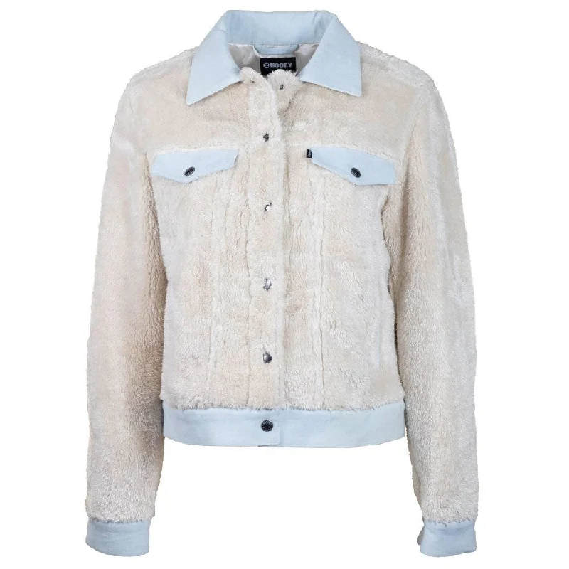 Hooey Women's Cream Sherpa Jacket HJ106CRDE Faux Fur Jacket Real Fur Jacket Shearling Jacket Hooey Women's Cream Sherpa Jacket HJ106CRDE Faux Fur Jacket Real Fur Jacket Shearling Jacket