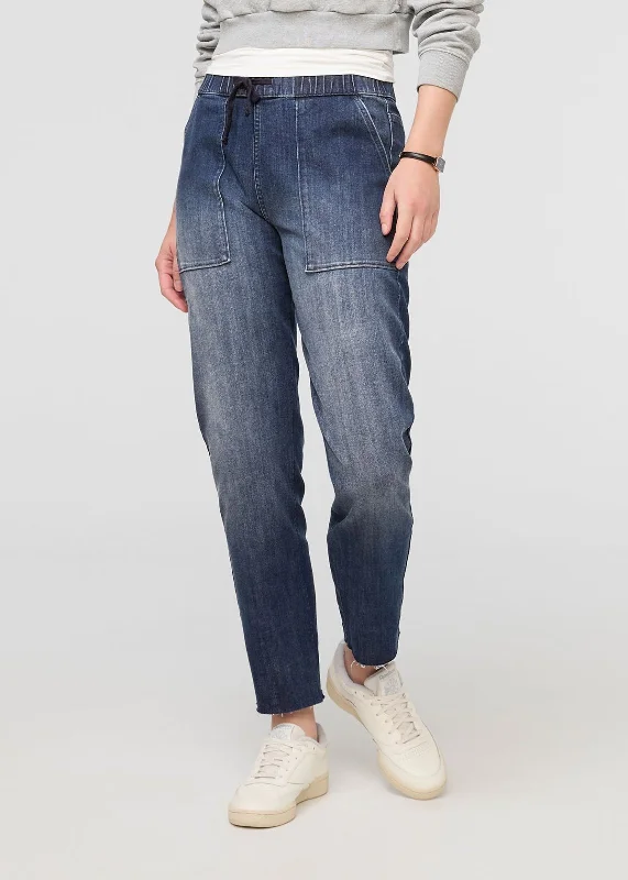 Performance Denim Harbour Pant - Medium Blue Cozy Knit Pants