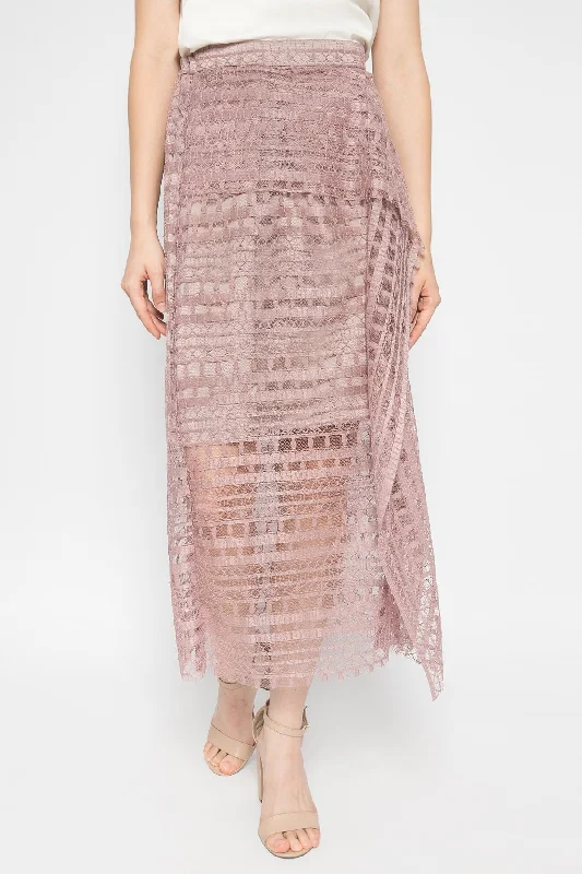 Carine Skirt in Mauve modal blend skirt