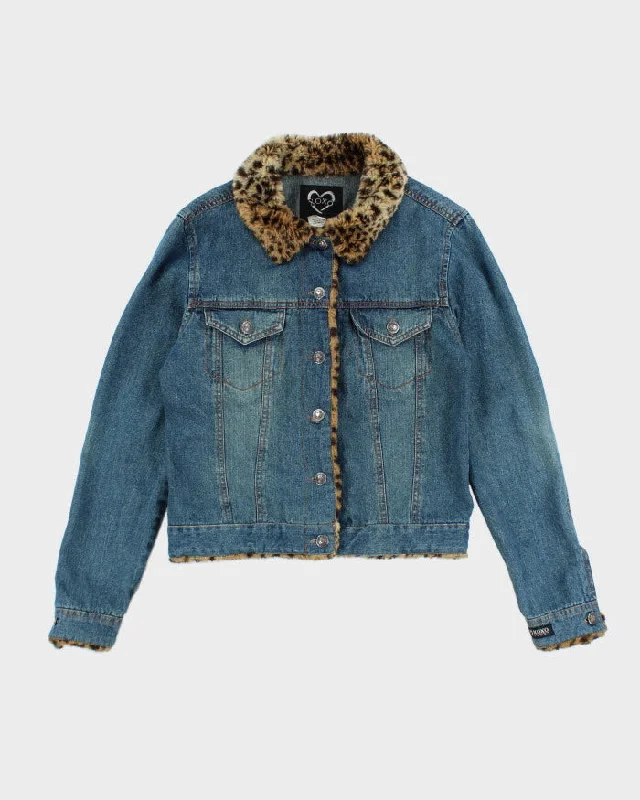 Vintage Y2K Women's XOXO Denim Jacket - M Plaid Jacket Tartan Jacket Houndstooth Jacket Vintage Y2K Women's XOXO Denim Jacket - M Plaid Jacket Tartan Jacket Houndstooth Jacket