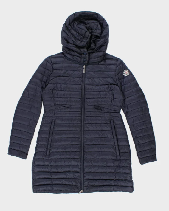 Vintage Women's Moncler Long Quilted Puffer Jacket - M Zippered Jacket Buttoned Jacket Snapped Jacket Vintage Women's Moncler Long Quilted Puffer Jacket - M Zippered Jacket Buttoned Jacket Snapped Jacket