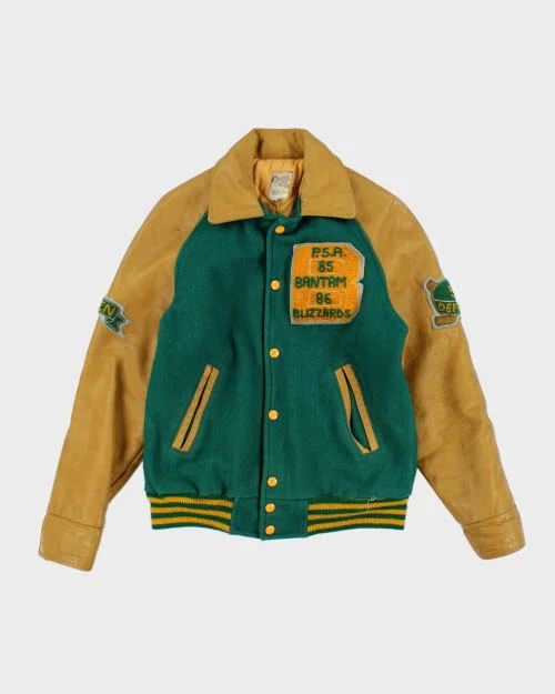 Vintage 80's Women's Embroidered Cheerleader Varsity Jacket - M Oversized Jacket Tailored Jacket Straight Jacket Vintage 80's Women's Embroidered Cheerleader Varsity Jacket - M Oversized Jacket Tailored Jacket Straight Jacket