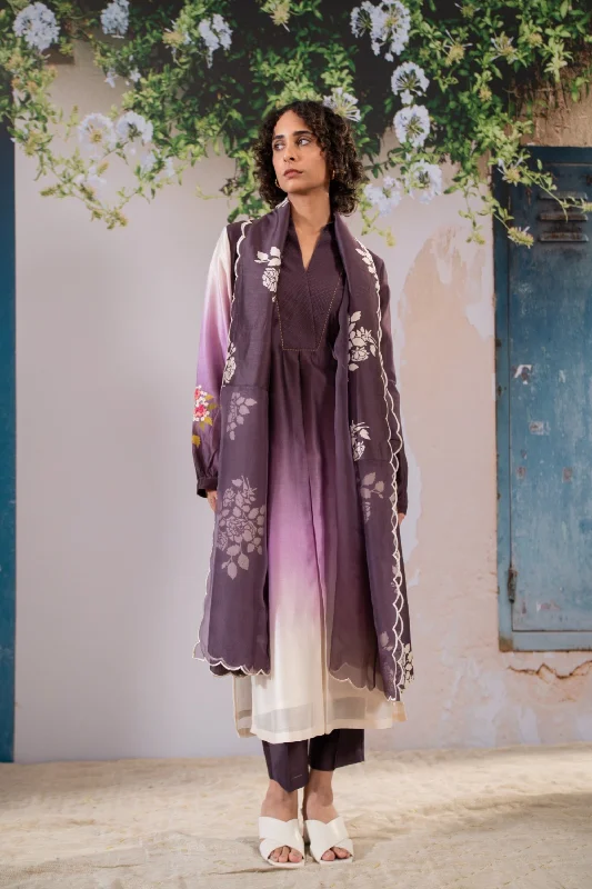 Ombre Kurta and Pant Set Lightweight Linen Pants