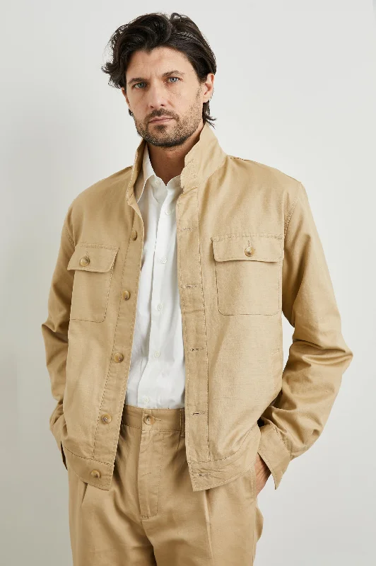 TYRELL JACKET - KHAKI Trench Coat Raincoat Waterproof Jacket