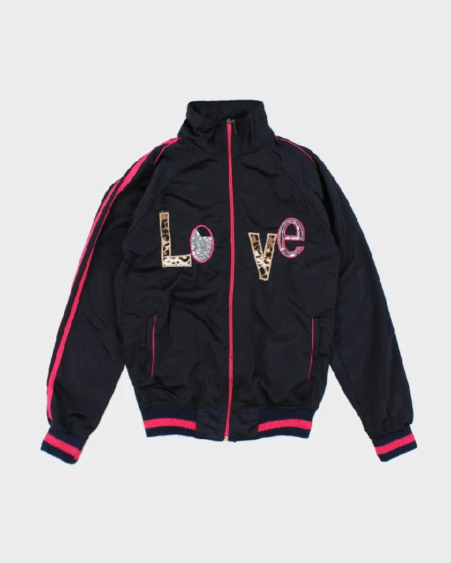 Y2k 00s Love Track Jacket - S Oversized Jacket Tailored Jacket Straight Jacket