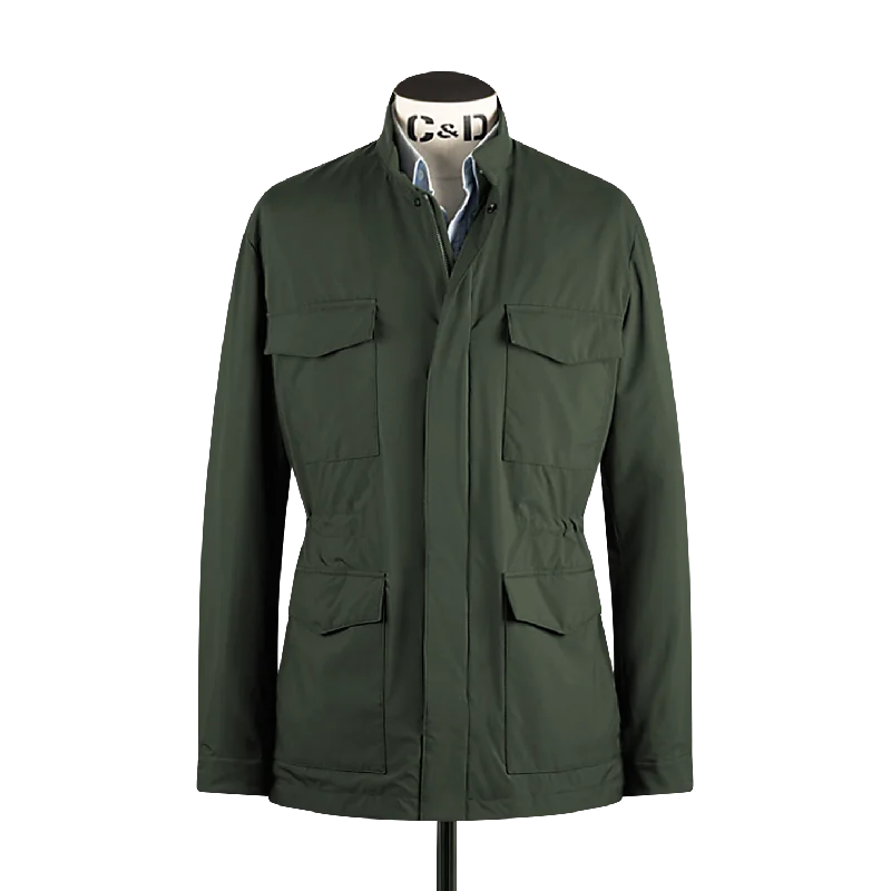 Technical Field Jacket in Olive Green Herringbone Jacket Checkered Jacket Solid Jacket Technical Field Jacket in Olive Green Herringbone Jacket Checkered Jacket Solid Jacket