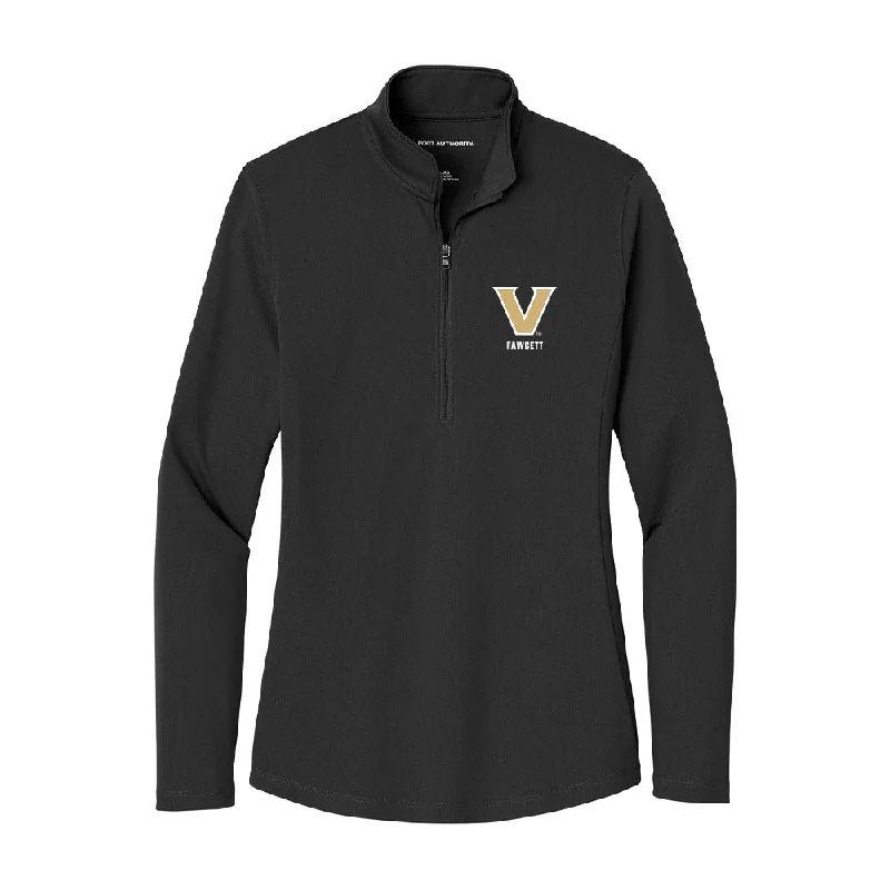 Vanderbilt - NCAA Women's Cross Country : Cameron Fawcett - Women's Lightweight Quarter Zip Jacket Toggled Jacket Drawstring Jacket Belted Jacket Vanderbilt - NCAA Women's Cross Country : Cameron Fawcett - Women's Lightweight Quarter Zip Jacket Toggled Jacket Drawstring Jacket Belted Jacket