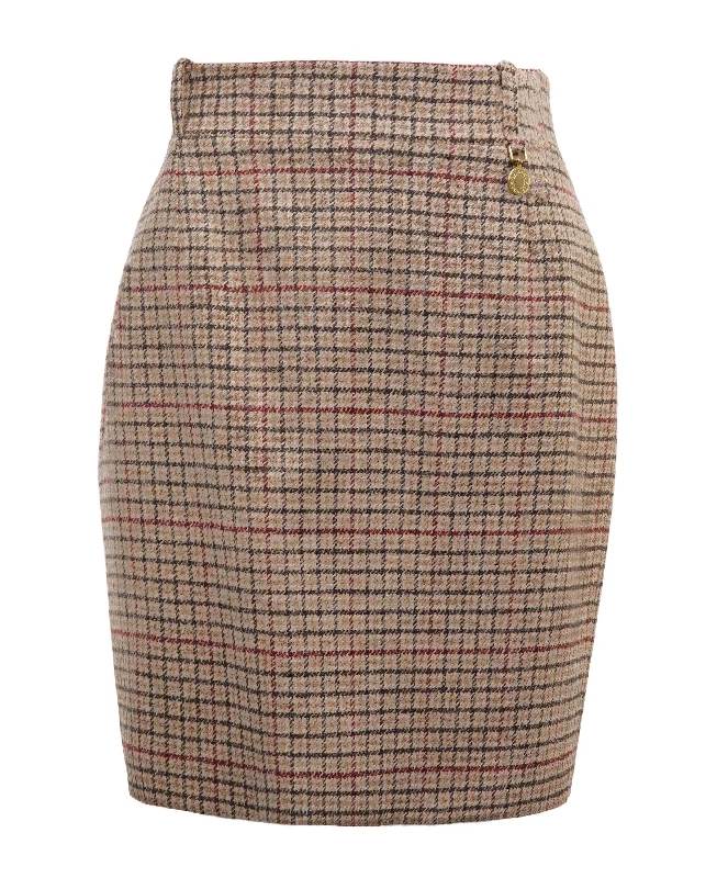 Regency Skirt - Charlton Tweed pleated skirt texture