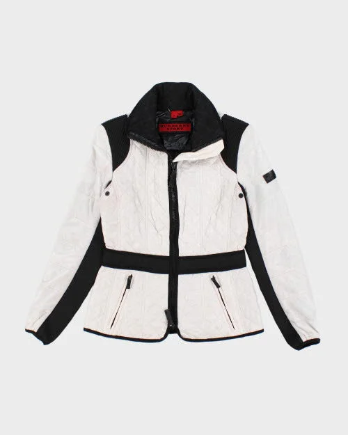 Burberry Sport Quilted Jacket - S Notch Collar Peter Pan Collar Cowl Neck