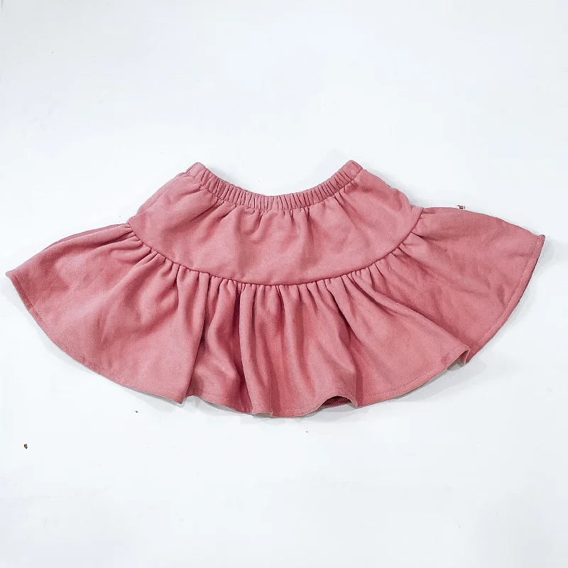 MINI SKIRT | MAUVE | GIRLS corduroy skirt cozy