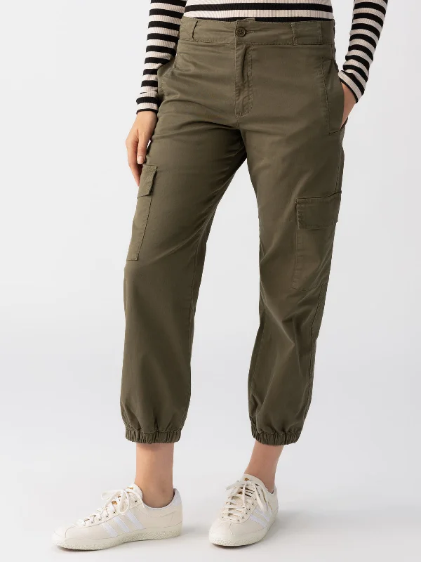 Take Over Jogger Mid-Rise Pant Kalamata Casual Wide Pants
