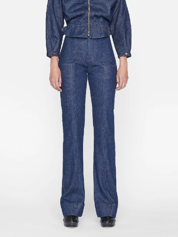 Seamed Pocket Pant -- Rinse Comfortable Denim Trousers