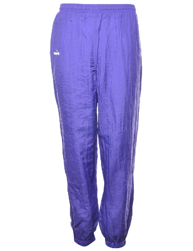 Purple Vintage Diadora Track Pants - W35 L32 Cozy Maternity Pants