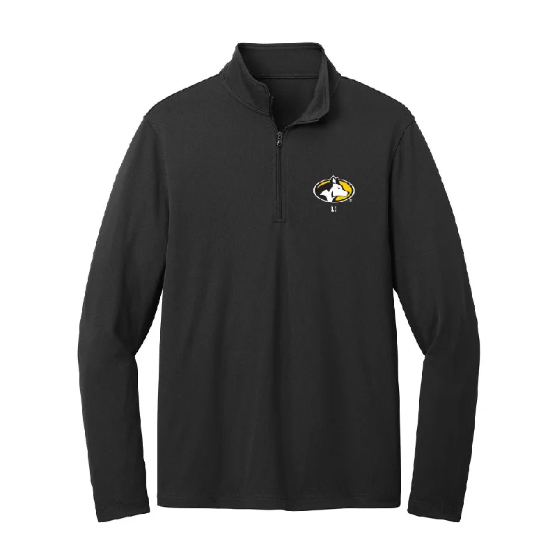 Michigan Tech - NCAA Women's Cross Country : Alex Li - Lightweight Quarter Zip Jacket Knit Fabric Woven Fabric Fleece Fabric