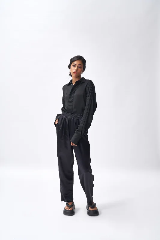 Silk Pants Trendy Tapered Pants