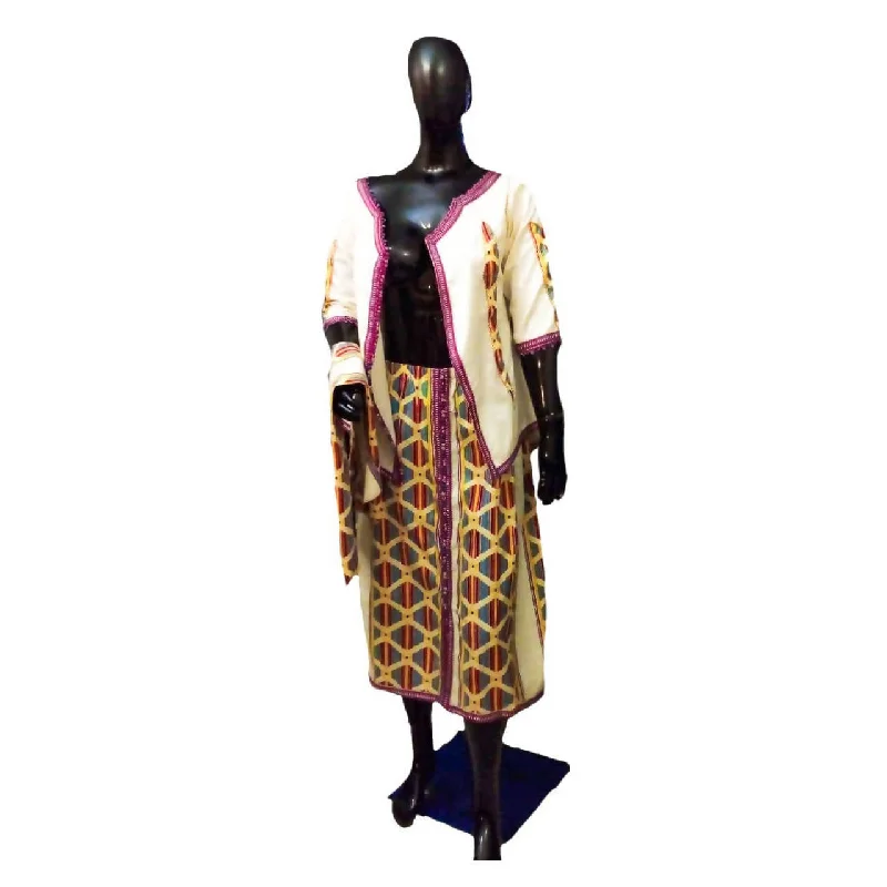 Skirt & Jacket African set Corduroy Jacket Velvet Jacket Brocade Jacket