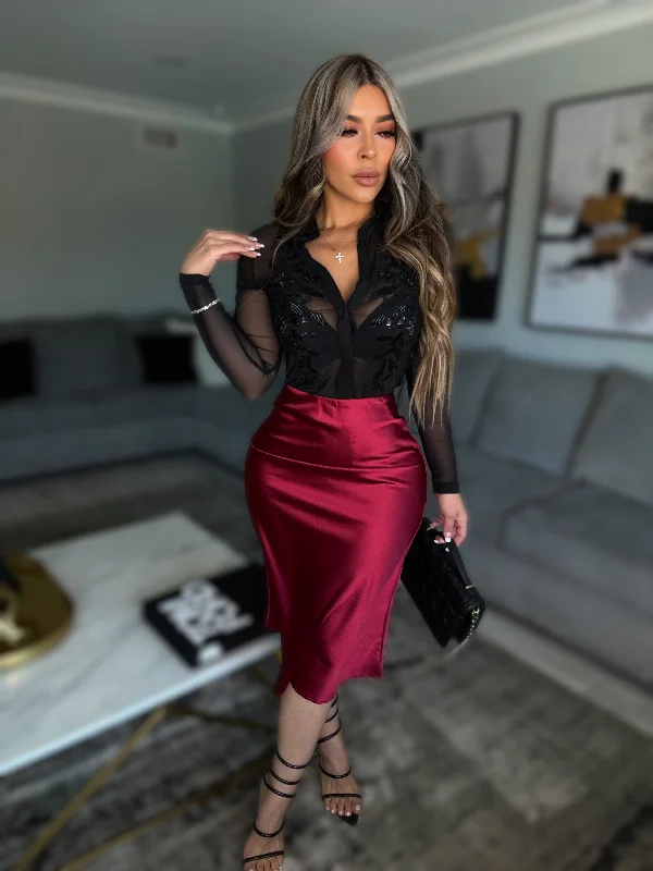 Sarina Skirt velvet skirt plush