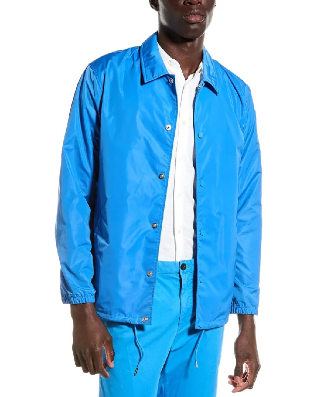 Theory Classic Coach Jacket Boat Neck Shawl Collar Notched Collar