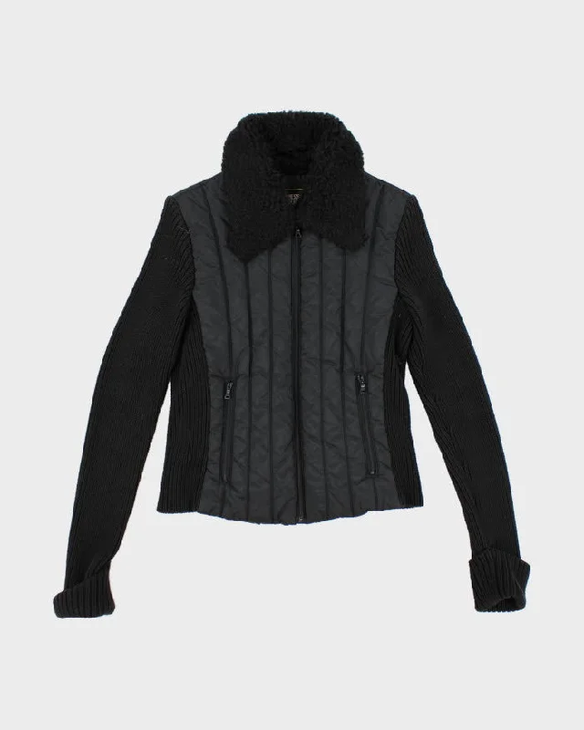 Vintage Y2K Women's Guess Jeans Knitted Sleeve Quilted Jacket - S Print Jacket Jacquard Jacket Patchwork Jacket Vintage Y2K Women's Guess Jeans Knitted Sleeve Quilted Jacket - S Print Jacket Jacquard Jacket Patchwork Jacket