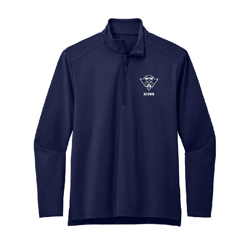 UT Martin - NCAA Women's Cross Country : Gabrielle Brown - Premium Quarter Zip Jacket A-Line Jacket Boat Neck Shawl Collar