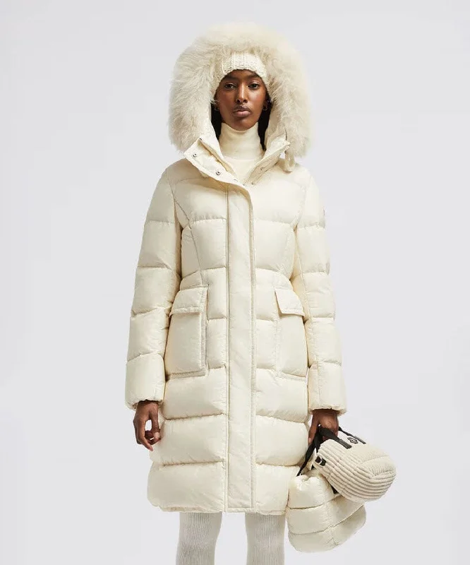 Women's Blain Long Down Jacket Mesh Jacket Canvas Jacket Denim Jacket