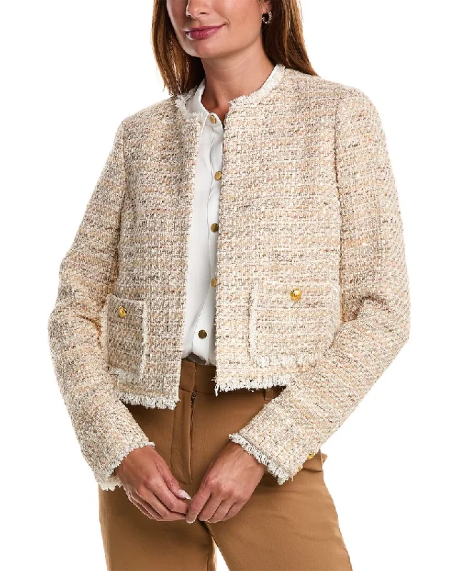 Ramy Brook Diaz Jacket Faux Fur Fabric Real Fur Fabric Shearling Fabric