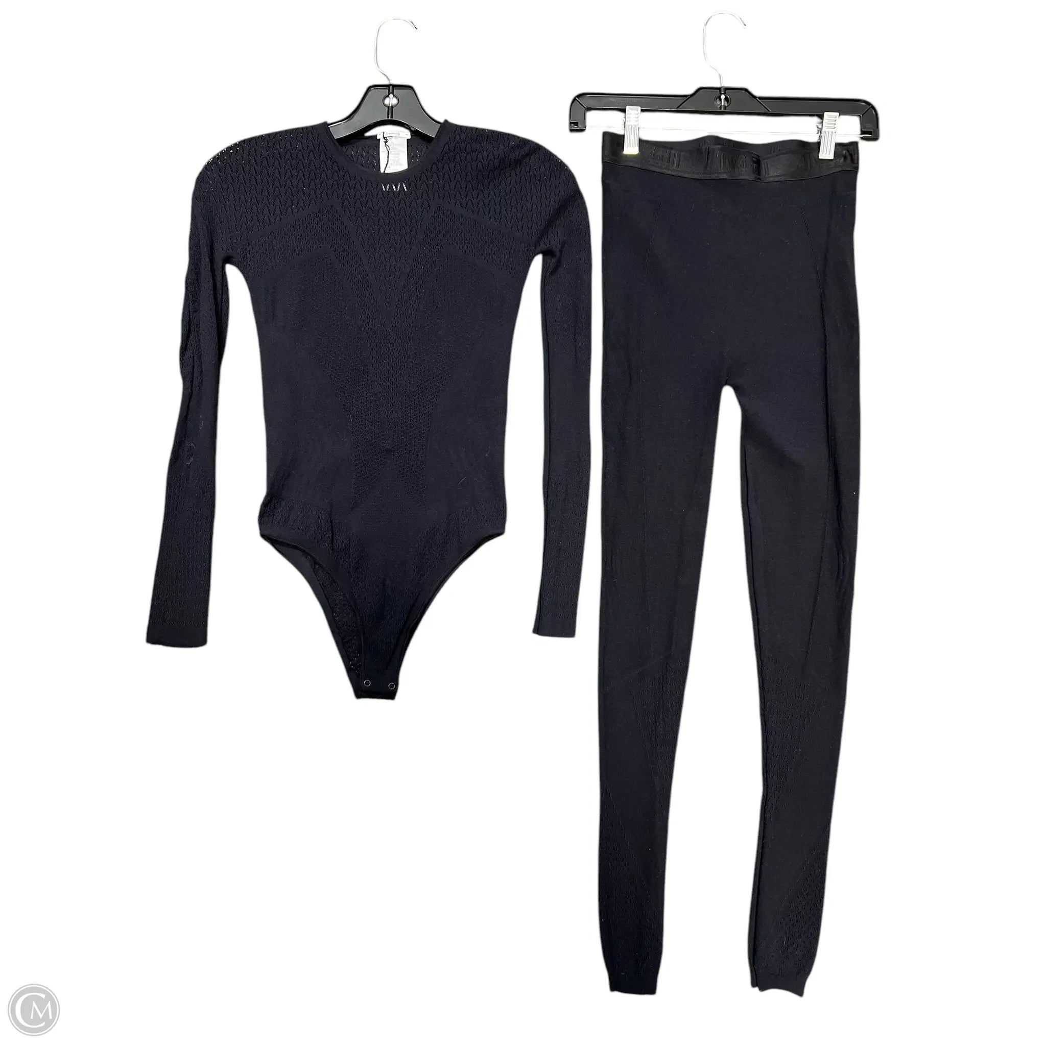 Pants Set 2pc By Wolford In Black, Size: S Trendy Printed Leggings