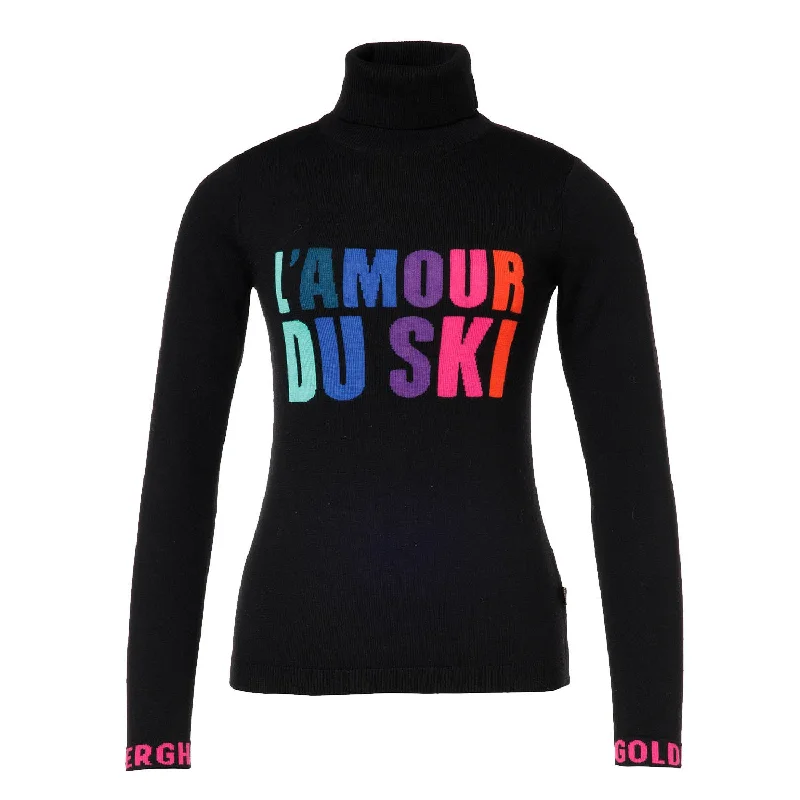 Amour Long Sleeve Knit Sweater Transparent Opaque Sheer