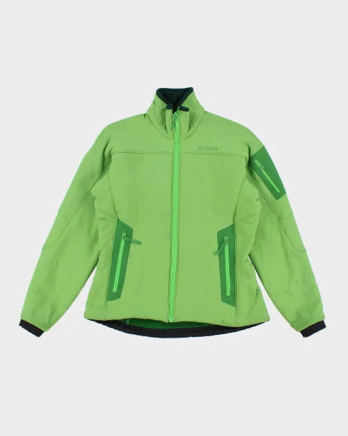 Arc'teryx Green Soft Shell Jacket - M Fleece Fabric Down Fabric Feather Fabric