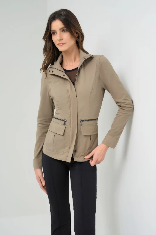 Kenya Safari Jacket Zip Front Button Front Snap Front