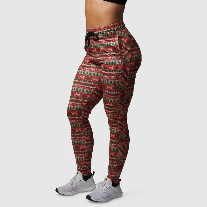 Women's Rest Day Athleisure Joggers (Christmas Sweater) Graphic Sweater Embroidered Appliqued Women's Rest Day Athleisure Joggers (Christmas Sweater) Graphic Sweater Embroidered Appliqued