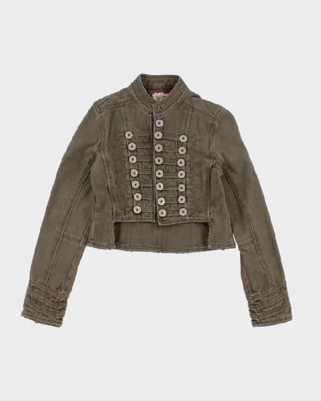 Vintage Women's Parade Style Button Up Jacket - XXS Snapped Jacket Toggled Jacket Drawstring Jacket Vintage Women's Parade Style Button Up Jacket - XXS Snapped Jacket Toggled Jacket Drawstring Jacket
