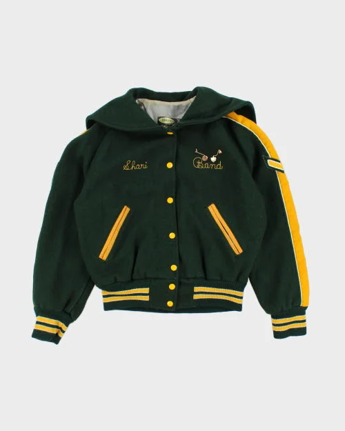 Vintage 80's Women's Embroidered Varsity Jacket - S Embroidered Jacket Appliqued Jacket Beaded Jacket Vintage 80's Women's Embroidered Varsity Jacket - S Embroidered Jacket Appliqued Jacket Beaded Jacket