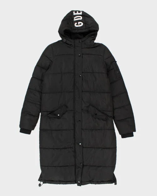 Guess Long Puffer Jacket - S Nylon Fabric Polyester Fabric Spandex Fabric