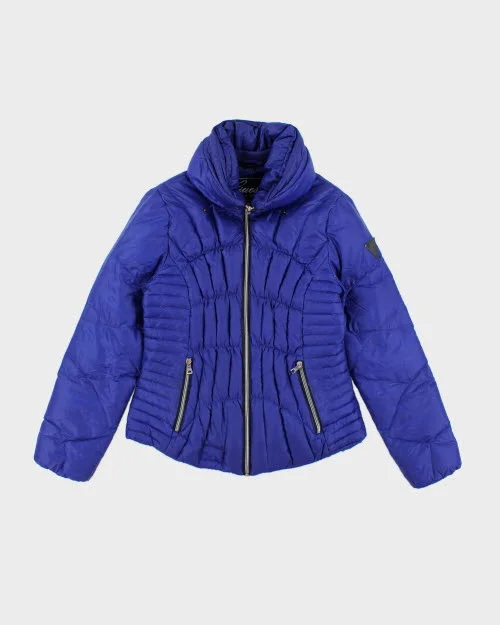 Y2k 00s Guess Puffer Jacket - M Lace Jacket Ribbed Jacket Sequined Jacket