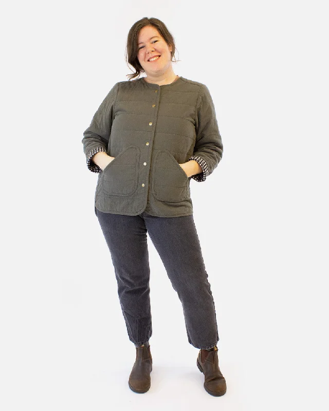 Helen's Closet Wildwood Jacket and Vest V-Neck Jacket Boat Neck Jacket Square Neck Jacket