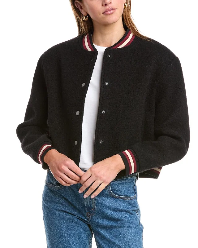 ba&sh Hugh Wool Jacket Knit Jacket Woven Jacket Fleece Jacket