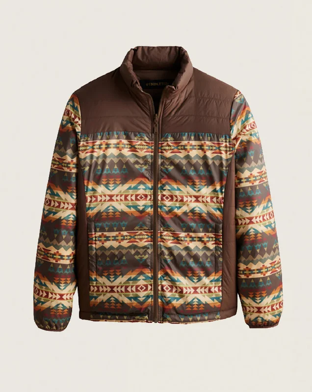 MEN'S GENESEE REVERSIBLE DOWN JACKET<br>SOLSTICE CANYON BROWN Jersey Jacket Tulle Jacket Batik Jacket MEN'S GENESEE REVERSIBLE DOWN JACKET<br>SOLSTICE CANYON BROWN Jersey Jacket Tulle Jacket Batik Jacket