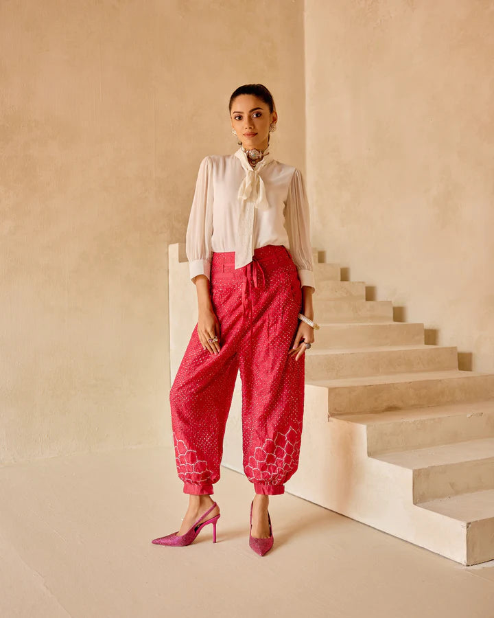 Boho Dhoti Pants Cozy Fitted Pants